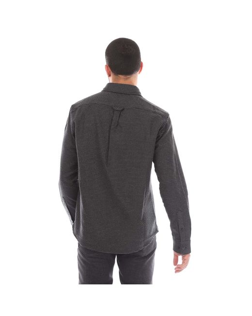 Belstaff Gray Cotton Houndstooth Scale Shirt for men