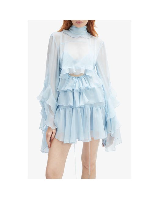 Bardot Blue Anyssa Mini Dress