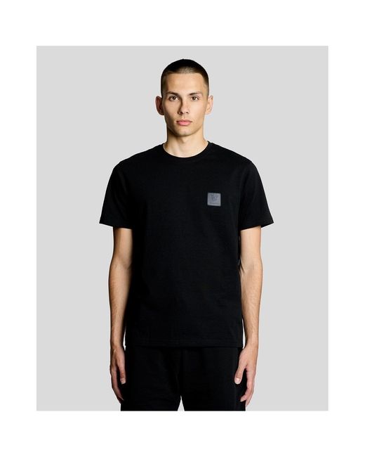 Lyle & Scott Black Lyle & Scott Back Graphic T-Shirt for men