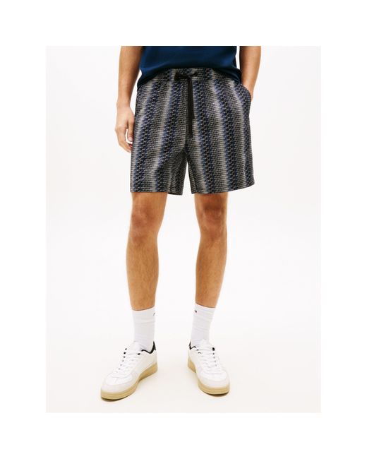 Tommy Hilfiger Gray Woven Tracksuit Shorts for men