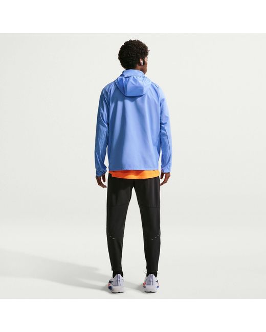 Nike Blue Miler Repel Running Jacket for men