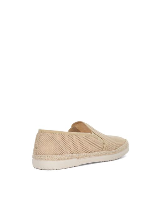 Dune Natural Ferdo Canvas Slip On Espadrilles for men