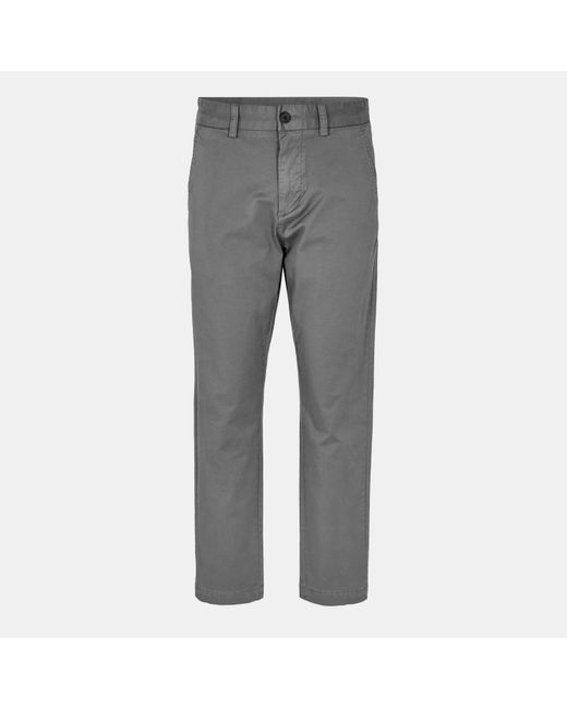 HUGO Gray Straight Leg Trousers for men