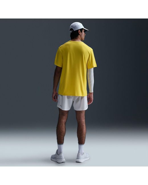 Nike Green Short Sleeve Performance Running Top for men