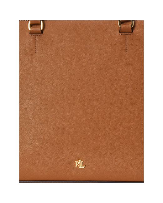 Ralph Lauren Brown Hannah Satchel Bag