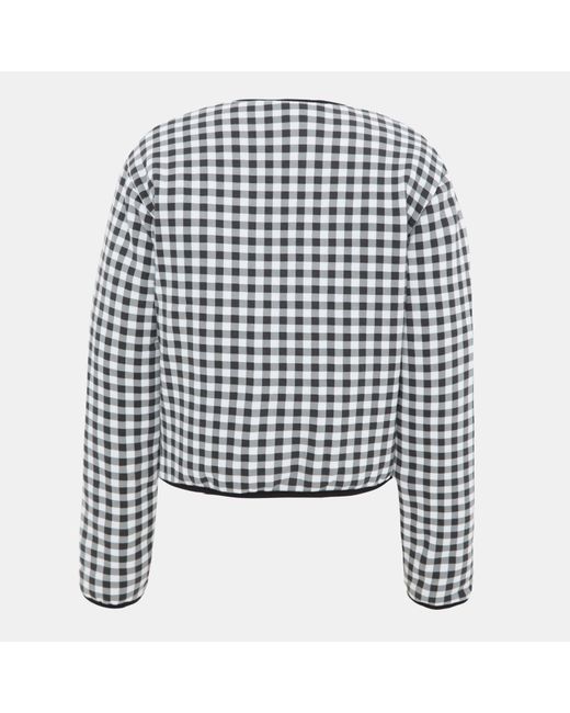 I Saw It First Black Gingham Tie Detail Long Sleeve Field Jacket