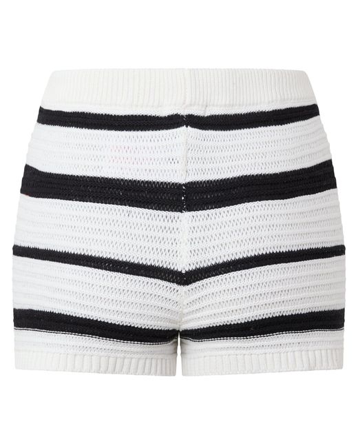 I Saw It First Blue Knitted Stripe Short