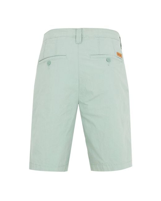 Timberland Green Claremont Poplin Chino Shorts for men