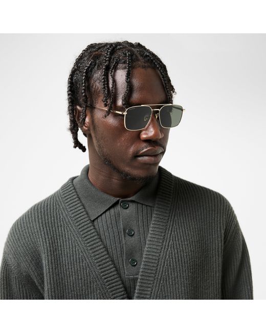 Gucci Metallic Rectangle Sunglasses for men