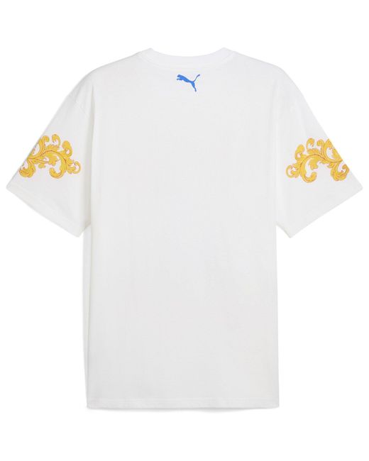 PUMA Blue Oversized T-Shirt for men