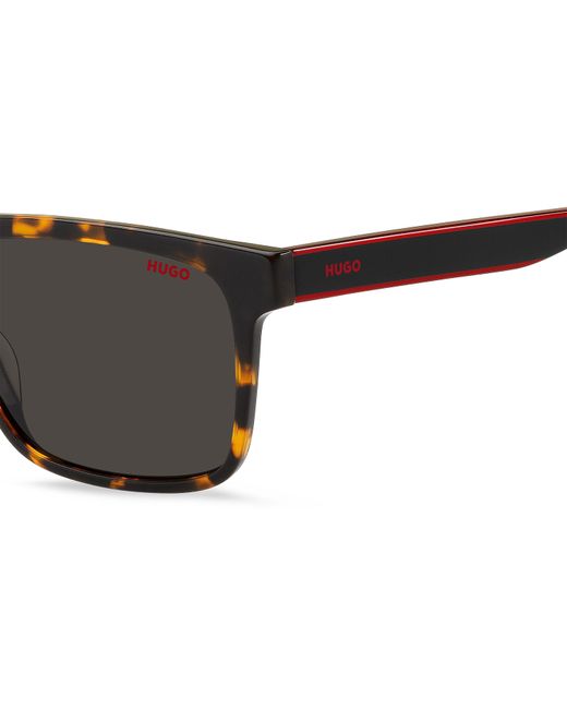 HUGO Black Round Sunglasses for men