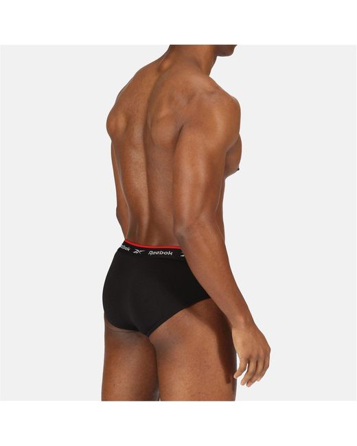 Reebok Black 3 Pack Performance Briefs for men