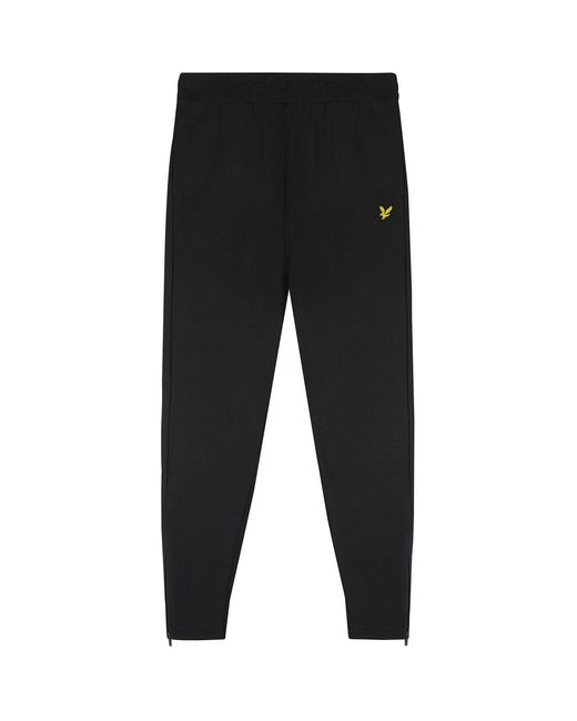 Lyle & Scott Black Closed Hem Fleece Joggers for men
