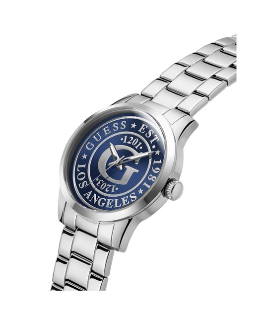 Guess Blue Collegiate Analogue Quartz Watch for men