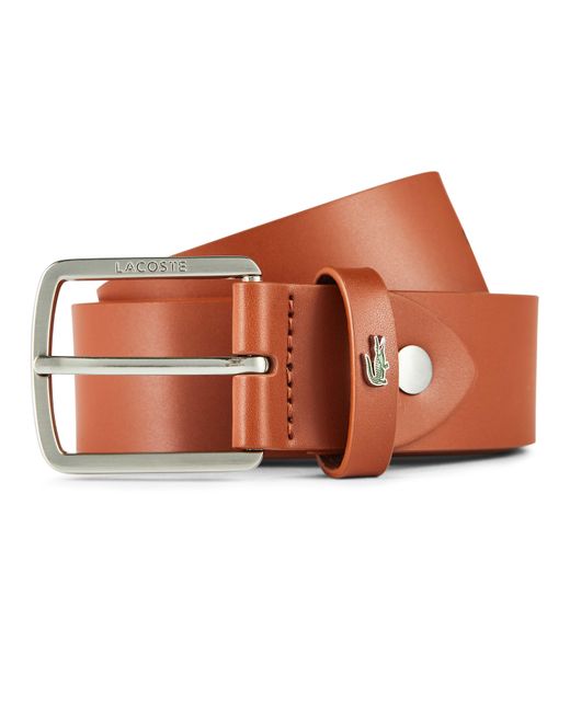 Lacoste Brown Leather Belt for men