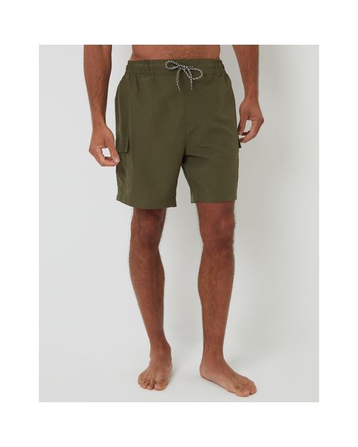 Threadbare Green Saxn Swim Shorts for men
