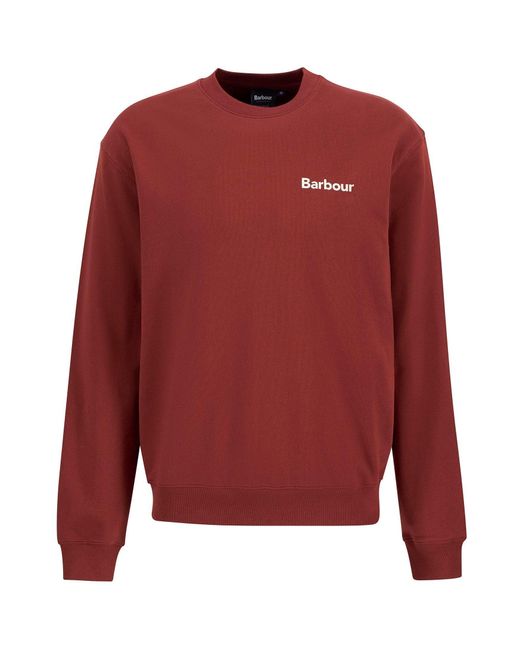 Barbour Red Firbank Sweater for men