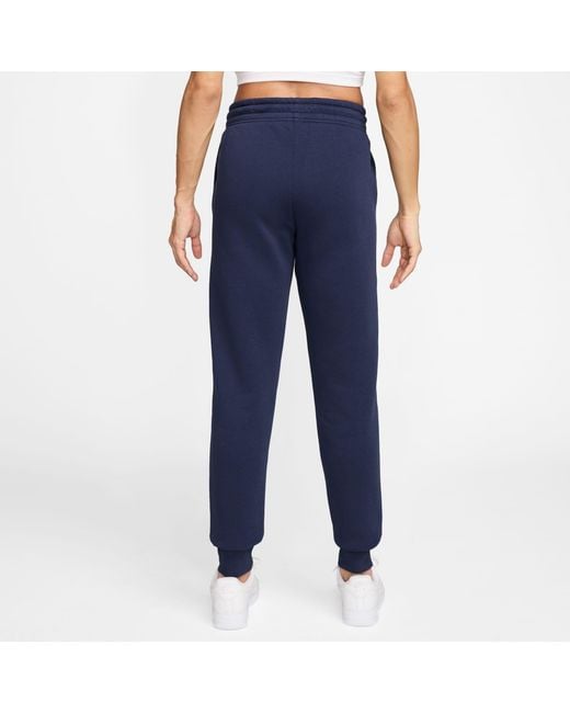 Nike Blue Sportswear Phoenix Fleece Mid-Rise Sweatpants