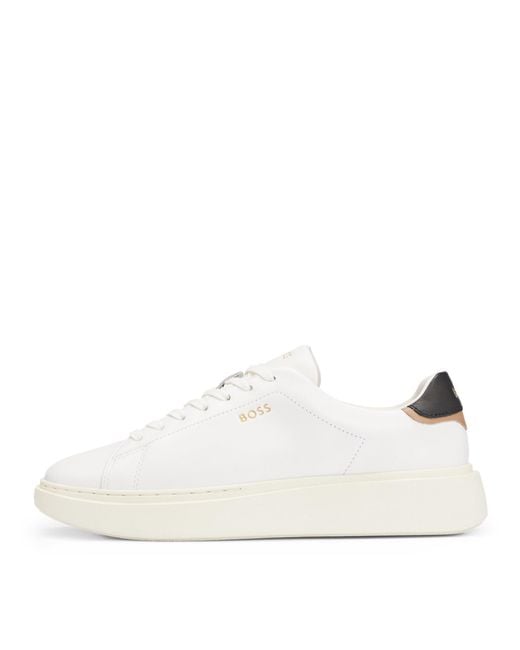 Boss White Amber Runners Low-Top Trainers
