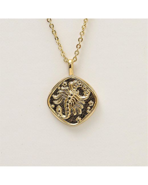 Jon Richard Red Plated Molten Horoscope Necklace