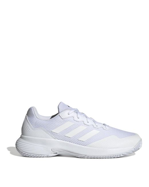Adidas White Gamecourt Tennis Shoes for men