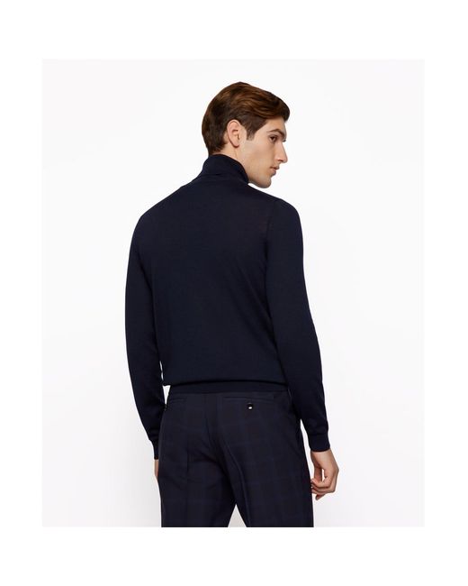 Boss Blue Musso P Crew Sweatshirt for men