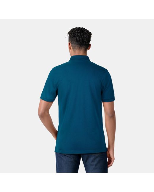 Lyle & Scott Blue Basic Short Sleeve Polo Shirt for men