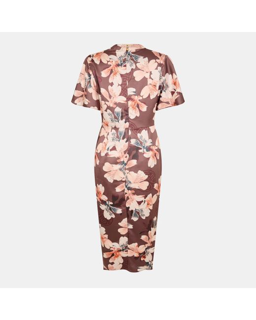 Biba Pink Embellished Velvet Dress