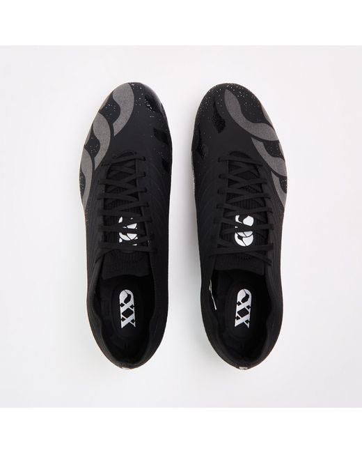 Canterbury Black Stampede Groundbreak Elite Soft Ground Rugby Boots for men