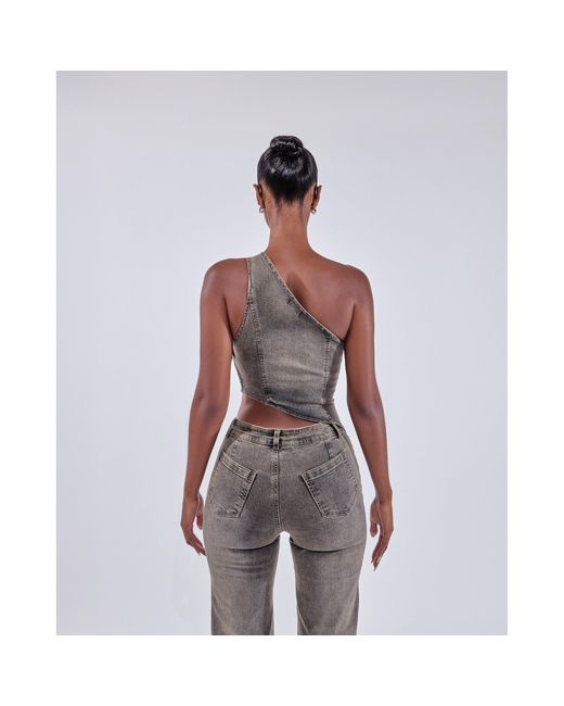 Mars the Label Gray Cindy Top