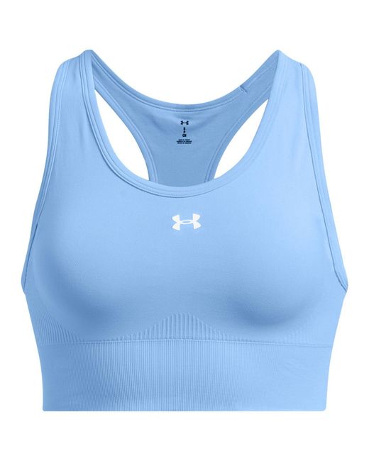 Under Armour Blue Vanish Seamless Medium Impact Sports Bra