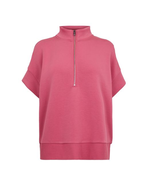 Varley Pink Quarter Zip Fleece