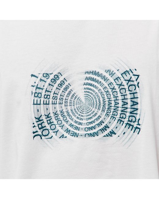 ARMANI EXCHANGE White T-Shirt for men