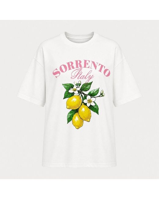 I Saw It First White Graphic Oversized T-Shirt