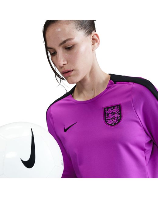 Nike Purple England Strike Crew Top 2025