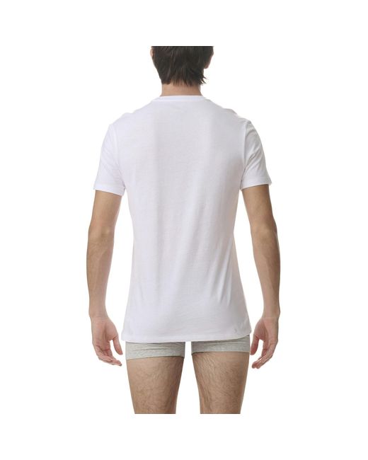 Adidas White Short Sleeve Performance 3 Pack Gym Top for men