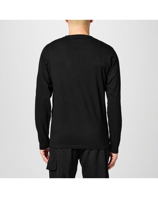 C P Company Black Long Sleeve Top for men