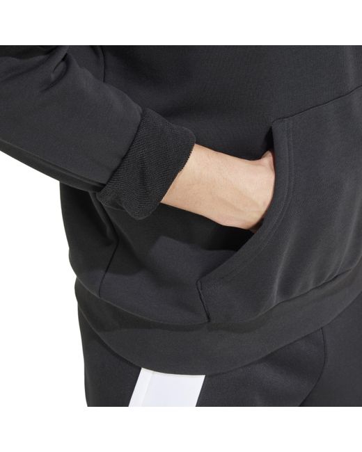 Adidas Blue Performance Hoodie for men