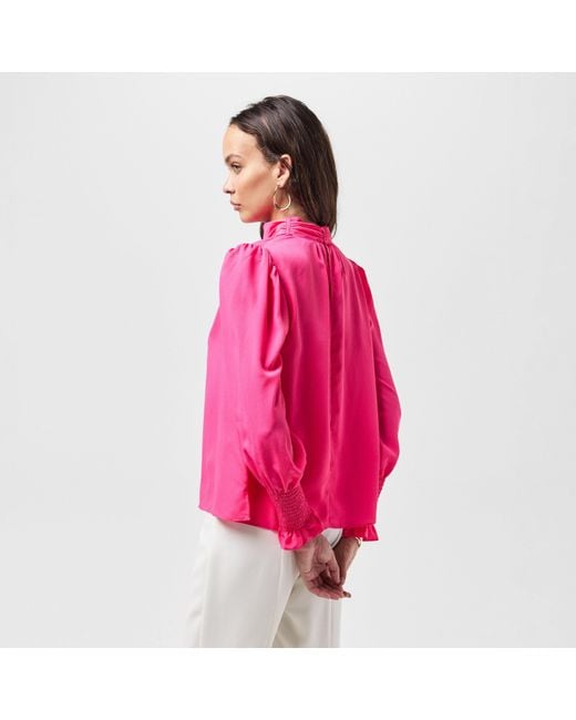 French Connection Pink Crepe Blouse