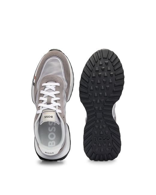 Boss Gray Jonah Runn Sdtx 10252308 01 Low-Top Trainers for men