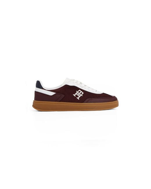 Tommy Hilfiger Brown Th Heritage Court Trainers