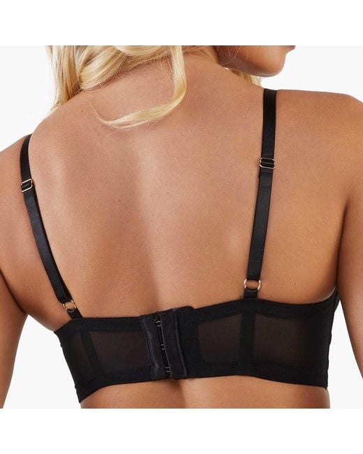 Playful Promises Black Eddie Crossover Balconette Bra