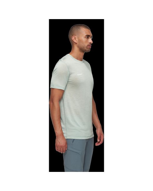 Mammut Black Tree Wool Short Sleeve Performance T-Shirt for men