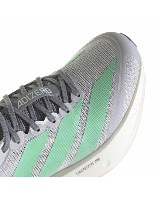 Adidas Green Adizero Boston 13 Road Running Shoes