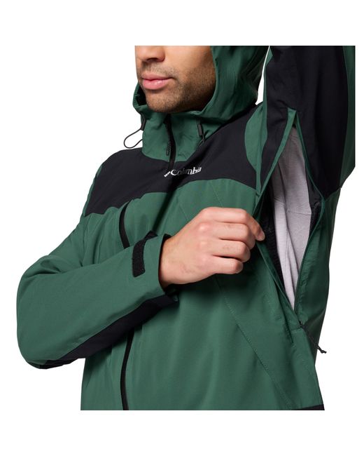 Columbia Green Boulder Falls Waterproof Jacket for men