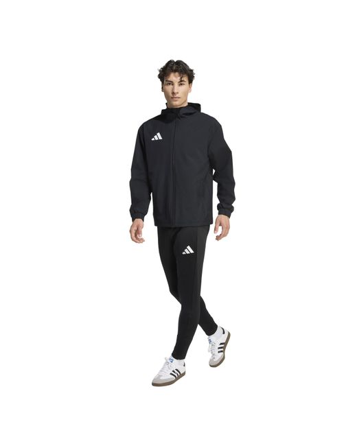 Adidas Blue Entrada 22 All Weather Water And Wind Resistant Rain Anorak for men