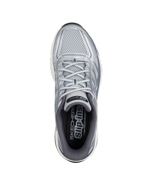 Skechers Blue Slip-Ins: Stamina Sport Retro Runners Trainers for men
