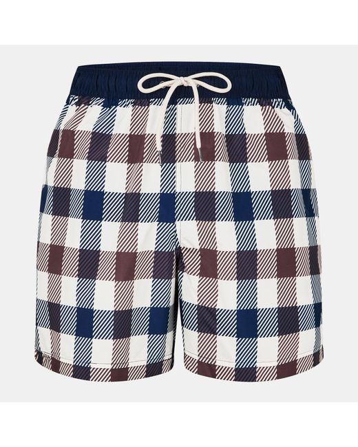 Aquascutum Blue Big Quick-Dry Swim Shorts for men
