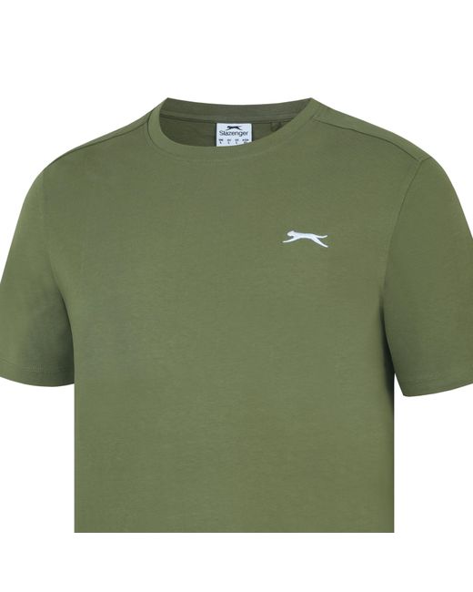 Slazenger 1881 Green Plain T-Shirt for men