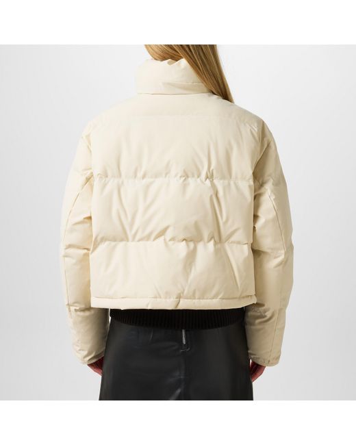 DKNY Natural Cropped Short Puffer Jacket
